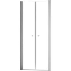 Schulte ExpressPlus Pendeltür In Nische Garant 2.0 Alu-Natur 200 Cm X 100 Cm -Wenko Verkaufs-Shop 4060991076367 2053 S 01