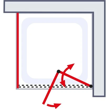 Schulte ExpressPlus Drehfalttür U. Seitenwand Garant 2.0 Mattschwarz 200 X 90 Cm 5 Schulte ExpressPlus Drehfalttür U. Seitenwand Garant 2.0 Mattschwarz 200 X 90 Cm – Bild 3