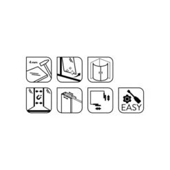 Baliv Duschkabine DUK-80.20R 80 Cm X 80 Cm Chrom -Wenko Verkaufs-Shop 4250312107720 WEB02 270521