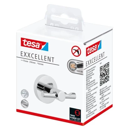 Tesa Doppelhaken Exxcellent Chrom 3 Tesa Doppelhaken Exxcellent Chrom