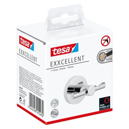 Tesa Doppelhaken Exxcellent Chrom 5 Tesa Doppelhaken Exxcellent Chrom – Bild 3