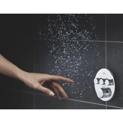 Grohe Thermostat Grohtherm SmartControl Mit 3 Absperrventilen Chrom Rund 4 Grohe Thermostat Grohtherm SmartControl Mit 3 Absperrventilen Chrom Rund – Bild 2