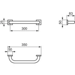 Ideal Standard Wannengriff IOM Cube Chrom -Wenko Verkaufs-Shop 5017830548744 3049 VM 04