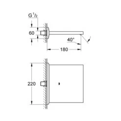 Grohe Schwallauslauf Allure Brilliant Chrom Für Wanne Und Brause -Wenko Verkaufs-Shop 517857 4520 1662062