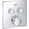 Grohe Thermostat Grohtherm SmartControl Mit 2 Absperrventilen Chrom Eckig -Wenko Verkaufs-Shop 518772 4520 29124000
