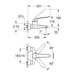 Grohe Einhand-Waschtischbatterie Euroeco Special Ausladung 20,5 Cm Chrom 7 Grohe Einhand-Waschtischbatterie Euroeco Special Ausladung 20,5 Cm Chrom -Wenko Verkaufs-Shop 519012 4520 1600783