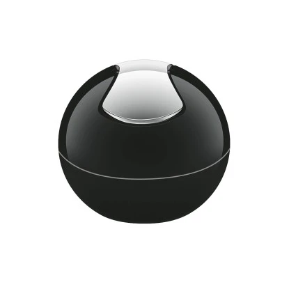 Spirella Abfallbehälter Bowl Kunststoff Shiny Black 3 Spirella Abfallbehälter Bowl Kunststoff Shiny Black