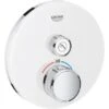 Grohe Thermostat Grohtherm SmartControl Mit 1 Absperrventil Moon White Rund