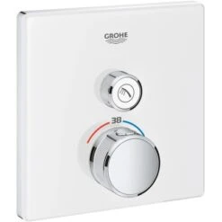 Grohe Thermostat Grohtherm SmartControl Mit 1 Absperrventil Moon White Eckig