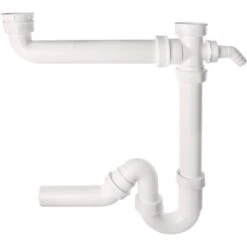 Sanitop-Wingenroth Siphon 38 Mm (11/2") X 40 Mm Für Doppelspülen