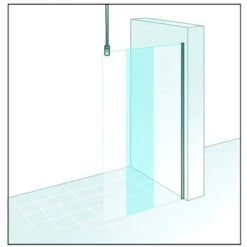 Schulte Duschwand MasterClass Walk In 90 X 200 Cm Chromoptik Klar Hell -Wenko Verkaufs-Shop 534136 2053 2