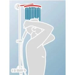 Schulte Duschsystem DuschMaster Rain Classic Eckig Edelstahloptik -Wenko Verkaufs-Shop 577630 2053 8