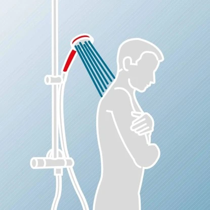 Schulte DuschMaster Rain Mit Einhebelmischer Eckig BlackStyle 5 Schulte DuschMaster Rain Mit Einhebelmischer Eckig BlackStyle – Bild 3