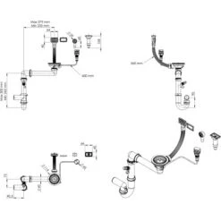 Miló Röhrensiphon-Set Mit Exzenter Mattschwarz Ø 114 Mm -Wenko Verkaufs-Shop 5903140018537 5