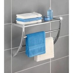 Wenko Exclusiv Wandregal Pescara Chrom 46 Cm X 56 Cm X 21,5 Cm -Wenko Verkaufs-Shop 590879 1068 2