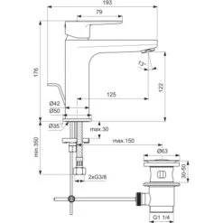 Ideal Standard Waschtischarmatur Cerafine O Mit Ablaufgarnitur 12 Cm Silk Black 23 Ideal Standard Waschtischarmatur Cerafine O Mit Ablaufgarnitur 12 Cm Silk Black -Wenko Verkaufs-Shop 605934 4650 4