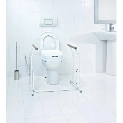 Ridder Mobile WC-Aufstehhilfe Stahl Weiß Inkl. Ablagekorb 7 Ridder Mobile WC-Aufstehhilfe Stahl Weiß Inkl. Ablagekorb – Bild 5