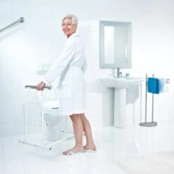 Ridder Mobile WC-Aufstehhilfe Stahl Weiß Inkl. Ablagekorb 12 Ridder Mobile WC-Aufstehhilfe Stahl Weiß Inkl. Ablagekorb -Wenko Verkaufs-Shop 6136 4213 WCAufstehhilfe 4