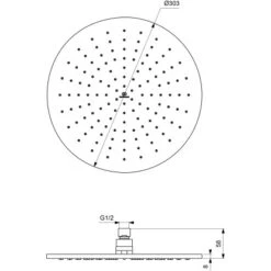 Ideal Standard Regenbrause Idealrain 30 Cm Silk Black -Wenko Verkaufs-Shop 614234 3049 10