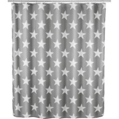 Wenko Anti-Schimmel Polyester Duschvorhang Stella 180 Cm X 200 Cm