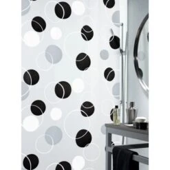 Spirella Duschvorhang Peva Bubble Black 180 Cm X 200 Cm -Wenko Verkaufs-Shop 629499 2489 1