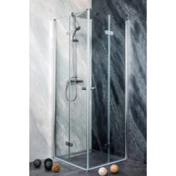 Sanotechnik Falttür Duet Anschlag Links 75 Cm X 195 Cm Klarglas 18 Sanotechnik Falttür Duet Anschlag Links 75 Cm X 195 Cm Klarglas -Wenko Verkaufs-Shop 6317 4633 BeispielEcklsung