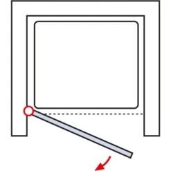 Schulte ExpressPlus Drehtür In Nische Garant Alu Natur Rechts 200x100cm -Wenko Verkaufs-Shop 63368 2053 4060991056079 6