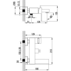 AquaSu Einhebelmischer-Wannenarmatur Naomi Chrom -Wenko Verkaufs-Shop 654304 3711 1