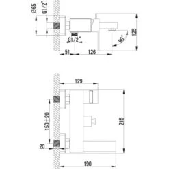 AquaSu Einhebelmischer-Wannenarmatur Naomi Chrom -Wenko Verkaufs-Shop 654304 3711 2