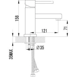 AquaSu Einhebelmischer-Waschbeckenarmatur Beach Chrom -Wenko Verkaufs-Shop 654689 3711 2