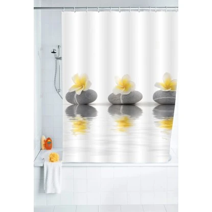 Wenko Duschvorhang Stones With Flower 200 Cm X 180 Cm 4 Wenko Duschvorhang Stones With Flower 200 Cm X 180 Cm – Bild 2