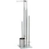 Wenko Stand WC-Garnitur Rivalta Silber Matt 70 Cm X 18 Cm X 20 Cm -Wenko Verkaufs-Shop 679469 1068 1