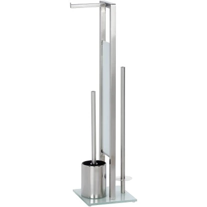 Wenko Stand WC-Garnitur Rivalta Silber Matt 70 Cm X 18 Cm X 20 Cm 3 Wenko Stand WC-Garnitur Rivalta Silber Matt 70 Cm X 18 Cm X 20 Cm