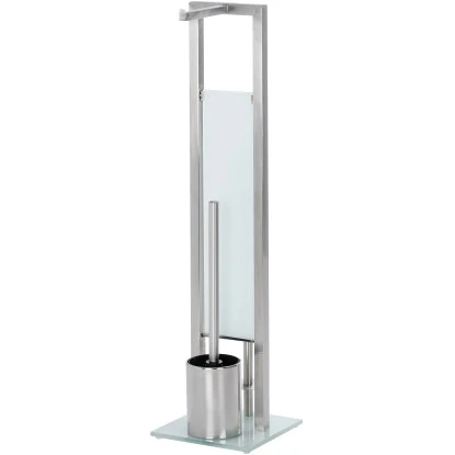 Wenko Stand WC-Garnitur Rivalta Silber Matt 70 Cm X 18 Cm X 20 Cm 6 Wenko Stand WC-Garnitur Rivalta Silber Matt 70 Cm X 18 Cm X 20 Cm – Bild 4