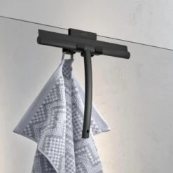 Tiger Handtuchhaken Caddy Für Duschkabine 6-8 Mm Doppelt Schwarz -Wenko Verkaufs-Shop 6843965 4621 AB 06