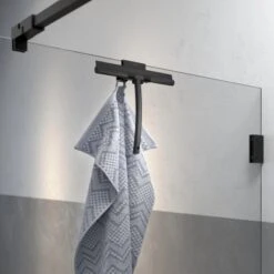 Tiger Handtuchhaken Caddy Für Duschkabine 6-8 Mm Doppelt Schwarz -Wenko Verkaufs-Shop 6843965 4621 AB 07