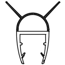 Dichtleiste Für Duschkabinen 2er-Set 8 Mm Glasstärke -Wenko Verkaufs-Shop 702407 4633 4