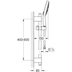 Grohe Brausestangenset Power&Soul Cosmopolitan 160 -Wenko Verkaufs-Shop 729635 4520 2