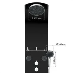 Eisl Duschpaneel Karibik 3 In 1 Mit Regendusche Sechs Massagedüsen Schwarz 15 Eisl Duschpaneel Karibik 3 In 1 Mit Regendusche Sechs Massagedüsen Schwarz -Wenko Verkaufs-Shop 7663602 2759 4