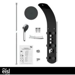 Eisl Duschpaneel Karibik 3 In 1 Mit Regendusche Sechs Massagedüsen Schwarz 16 Eisl Duschpaneel Karibik 3 In 1 Mit Regendusche Sechs Massagedüsen Schwarz -Wenko Verkaufs-Shop 7663602 2759 5