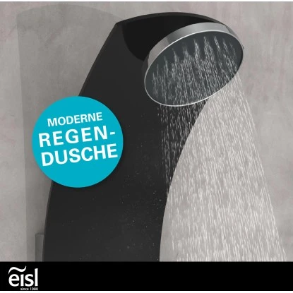 Eisl Duschpaneel Karibik 3 In 1 Mit Regendusche Sechs Massagedüsen Schwarz 9 Eisl Duschpaneel Karibik 3 In 1 Mit Regendusche Sechs Massagedüsen Schwarz – Bild 7