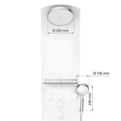 Eisl Duschpaneel Karibik 3 In 1 Mit Regendusche Sechs Massagedüsen Weiß -Wenko Verkaufs-Shop 7663628 2759 4