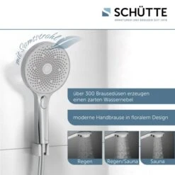 Schütte Duschset Samoa Rain Mit Thermostatarmatur Glasablage Chrom Hellgrau -Wenko Verkaufs-Shop 7663743 2759 8