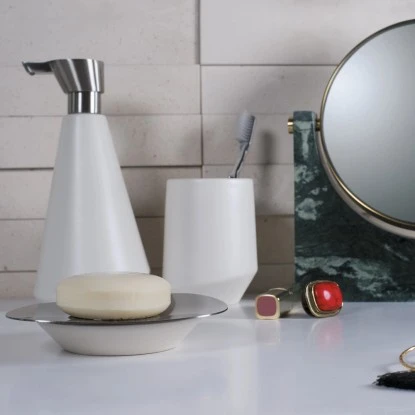 Spirella Elements Seifenspender Essos Natur 4 Spirella Elements Seifenspender Essos Natur – Bild 2