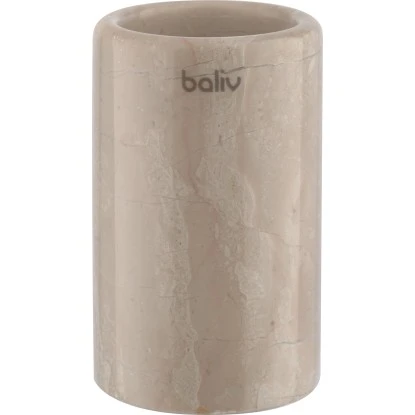 Baliv Zahnputzbecher Marmor Beige 3 Baliv Zahnputzbecher Marmor Beige