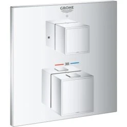 Grohe Thermostat-Brausebatterie Grohtherm Cube Chrom