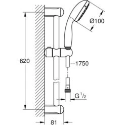 Grohe Brausestangenset Tempesta 100 Chrom 7 Grohe Brausestangenset Tempesta 100 Chrom -Wenko Verkaufs-Shop 792966 4520 3