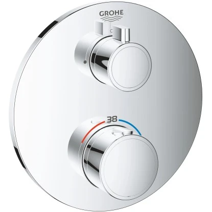 Grohe Thermostat-Brausebatterie Grohtherm Chrom 3 Grohe Thermostat-Brausebatterie Grohtherm Chrom