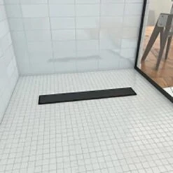 Aurlane Befliesbares Showerboard 80 X 120 Ablaufkanal Schwarz -Wenko Verkaufs-Shop 8081051 4018 FAC343 2