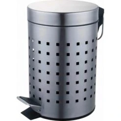 CMI Badtreteimer Edelstahl Matt Mit Lochdesign